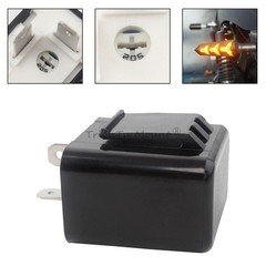 2 Pin Adjustable LED Turn Signal Flasher Relay Fix Fit For Honda Yamaha Suzuki