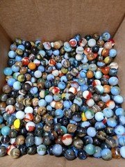 2 Pounds Of 5/8 Inch + or - Jabo Marbles A great Mix At A Great Price