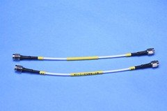 (2) Radiall 7” SMA Male to SMA Male RF Cable Assembly Tin-Braided DC-3 GHz 50Ω