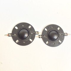 2 Replacement 1" Silk Dome Tweeter Diaphragms For Speaker Repair 8Ω Round Frame