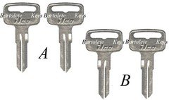 2 Replacement Key Blanks Fit 2004 2005 2006 2007 2008 Yamaha Rhino 450 660 700