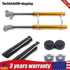 2 Stroke 49CC Small Mini Front Fork Shocker Triple Dirt Pit Bike Pro Trail US