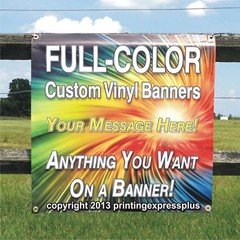 2' x 10' Custom Vinyl Banner 13oz Full Color - Free Design Included