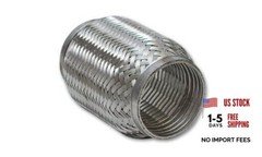 2" x 4" Interlock Stainless Steel Flex Pipe
