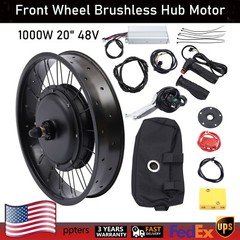 20" Front Wheel E-Bike Electric Bicycle Conversion Hub Motor 48V 1000W Motor
