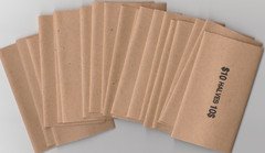 20 Pack Half Dollar Pop-Open Weldseam Tubular Flat Paper Roll Coin Wrappers-NEW