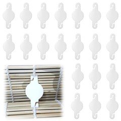 20 Pack String Clip for Roll Up Shade with Radiance, Cord Clips for Curtains .