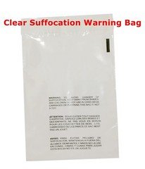 200 11x14 Clear Self Seal Lip & Tape Plastic Bags w/ Suffocation Warning 