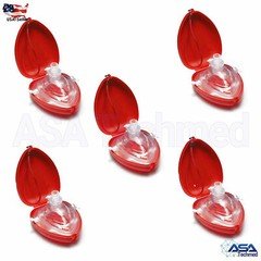 200 Pocket CPR mask in Hard Case - Mask w/O2 with Gloves
