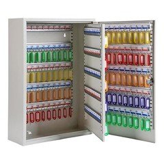 200 Position Wall Mount Metal Key Box Cabinet Lock Box w/ Tags - (50754)