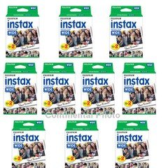 200 Prints Fuji Fujifilm Instax Wide Instant Color Film for 200, 300, 400 Camera