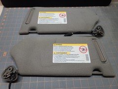 2000-2005 Chevy Impala & Monte Carlo Left & Right Sun Visor Gray Lighted Set OEM