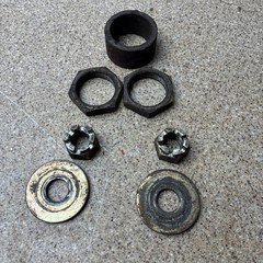2000 Kawasaki Prairie 400 4x4 Rear Axle Shaft Nuts Washers Spline Back Lock