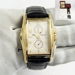 2000 Patek Philippe Gondolo 10 Days 5100J 34MM Silver Dial 18K Yellow Gold B/p