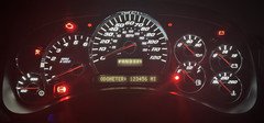 2003-04 Silverado Speedometer Gauge Cluster w/ Trans Temp WHITE LED REBUILT