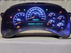 2003-2005 Sierra Suburban Instrument Cluster BLUE LEDs (Miles 171174) 15114649