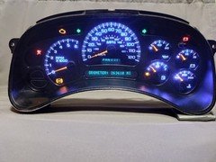 2003-2005 Silverado Sierra Instrument Cluster Blue LEDs (Miles 263610) 15135668