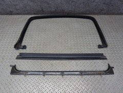 2003-2007 HUMMER H2 REAR LEFT DOOR WINDOW CHANNEL WEATHERSTRIP SEAL SET OF 3