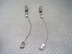 2003-2009 HUMMER H2 FRONT HOOD BONNET OPEN CHECK CABLE SPRING SET OF 2