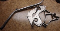 2005 SKI-D00 Expedition GSX 550F Snowmobile Bombardier Body Frame Mount Bracket