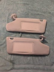2006-2011 Chevrolet HHR OEM Driver & Passenger Side Sun Visors Gray Sunvisors