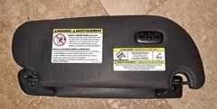 2007-2014 Ford Expedition Navigator Sun Visor Driver Left Side Black Lighted