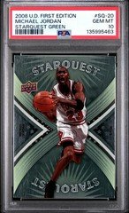 2008 Upper Deck First Edition Starquest Green #SQ-20 Michael Jordan PSA 10