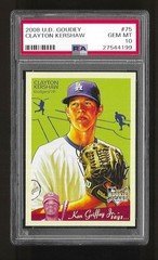 2008 Upper Deck UD Goudey #75 Clayton Kershaw RC Rookie PSA 10