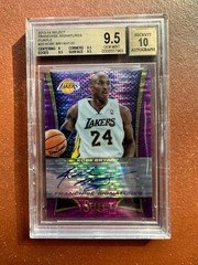 2013-14 Panini Select Franchise Signatures Purple Kobe Bryant Auto /30 BGS 9.5 G