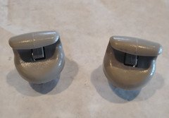 2013-2019 Nissan Versa - Sun Visor Clip Set - Gray - OEM