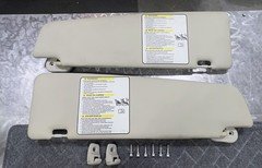 2014 - 2020 RAM PROMASTER 1500 FRONT LEFT & RIGHT SIDE SUN VISORS OEM. TAN 