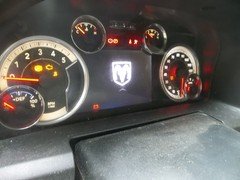 2014 Ram 1500 Eco Diesel 7" Display Cluster 56054697AE Free Shipping 240293 K