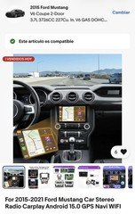 2015-2021 Ford Mustang 10.1in 2DIN Touchscreen CarPlay GPS WiFi Stereo