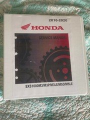 2016-2020 Honda Pioneer SXS1000m3 M3p M3LE M5d M5LE repair service manual UTV pr