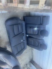 2017-2020 Tesla Model 3 Complete Rear Seat Black Upper Back Lower Bench OEM