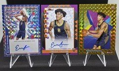 2024-25 Topps Finest Enrique Freeman 3 Card Lot Finest Auto, Colossal, Gold /50