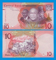 2024 ! Lesotho 10 Maloti P 21d, 2024 UNC ( P 21 d ) New date, New signature