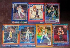 2024 Panini NBA HOOPS, 7 Card Serial Numbered Lot, Various Serial #'s & Players