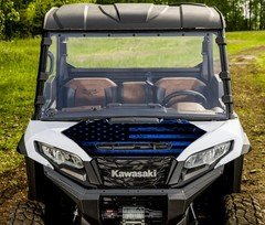 2024-PRESENT KAWASAKI RIDGE 1000 HOOD GRAPHIC GLOSS AMERICAN FLAG IN BLUE