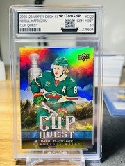 2025-26 Upper Deck S1 Kirill Kaprizov Cup Quest GMG Graded 10 Gem Mint 💎 Wild