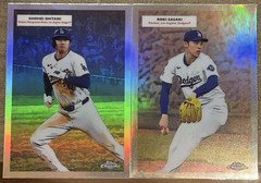 2025 Topps Chrome Platinum Ohtani & Roki Sasaki Refractor Dodgers 2 Card Lot