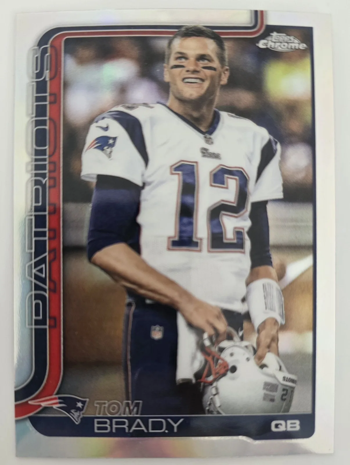 2025 Topps Chrome TOM BRADY Image Variation SP Patriots #401 Refractor SSP NFL