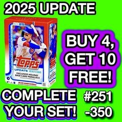 2025 Topps UPDATE Series Base Singles YOU COMPLETE YOUR SET #US251-US350 U-PICK