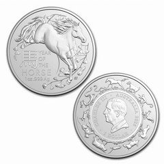 2026 Australia 1 oz Silver Lunar Year of the Horse BU