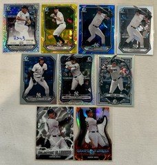 2026 Bowman Yankees (9) Card Lot: Lalane Mini Diamond Auto/100-Kilby Sapphire/75