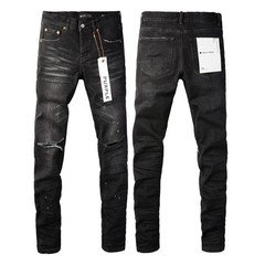 2026 New purple brand men's personality Fashion Slim Fit Jeans