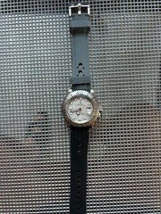 20mm GRAY/BLACK Vulcanized Caoutchouc Rubber Racing Rolex Yacht-Master