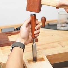 20MM Solid Wood-Handled Chisel for Woodworking and Carving—Carpenter's Tool