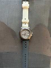 20mm WHITE/GRAY Vulcanized Caoutchouc rubber Racing Rolex Yacht-Master