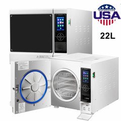22L Class B Steam Sterilizer Dental Autoclave Pulsation vacuum Sterilizers LCD